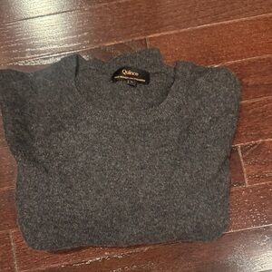 Quince Dark Gray Men's Crewneck Sweater